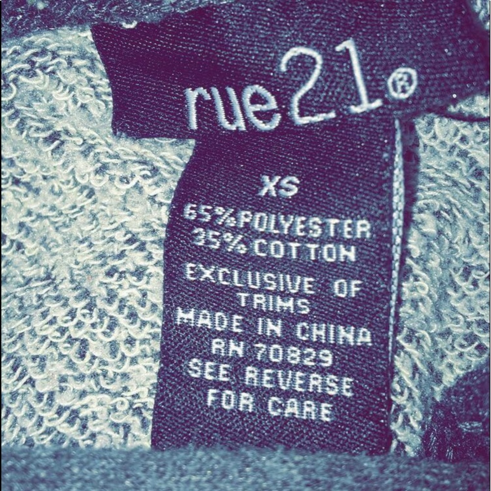 ripped sleeve cropped hoodie